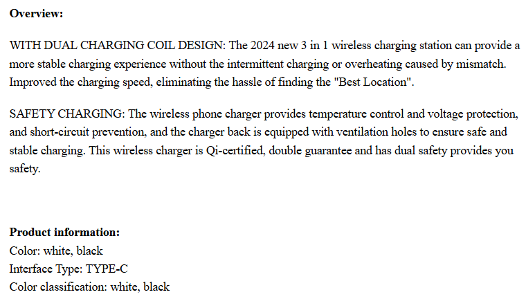 3 In 1  Charger
